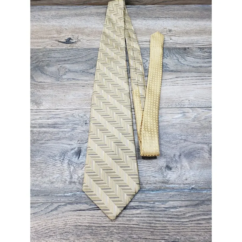 Pronto Uomo Men's Silk Geometric Neck Tie